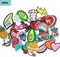 36pcs Random Assorted Styles Embroidered Iron on Patches DIY Sew Applique Repair Patch Sew on Patches for Backpacks Pants Clothes Jeans Jackets Hat